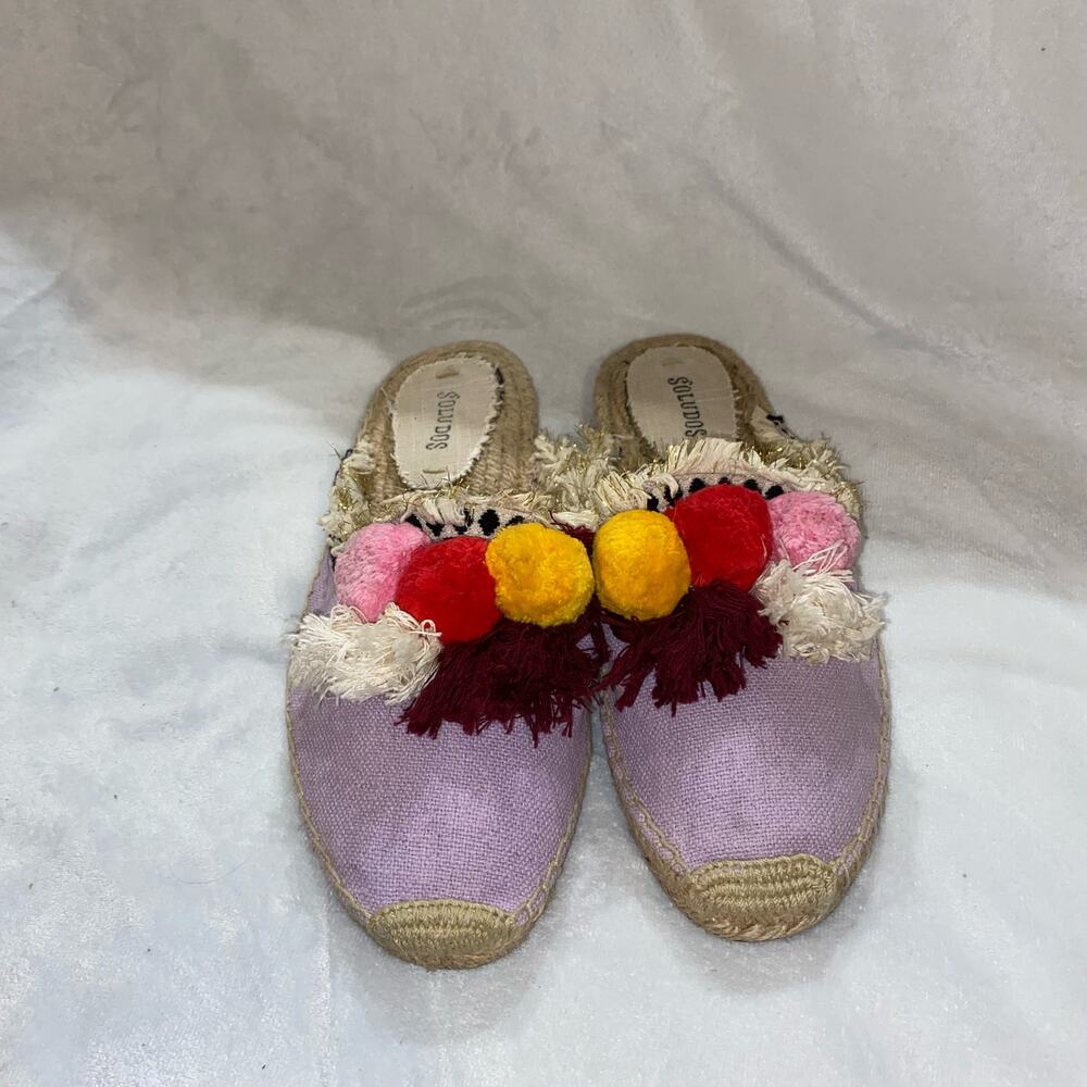 Soludos Coco Espadrille Pom Pom Slides - image 3